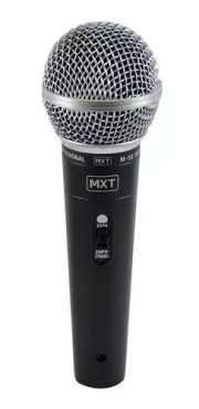 Microfone-MXT-M-58-dinâmico-cardióide-preto